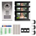 Interphone vidéo filaire 7 , caméra et audio , 3 moniteurs système d'interphone intelligent rfid vision ... Interphone vidéo filaire 7 , caméra et audio , 3 moniteurs système d'interphone intelligent rfid vision ...