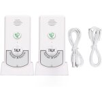Interphone vocal sans fil, sonnette intelligente � 2 voies pour soignants �g�s et personnes handicap�es, ...