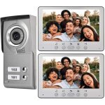 Interphonie vido avec cran lcd 7', fonction monitoring, micros et haut - parleurs intgr, visiophone connect ...