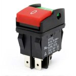 Interrupteurs � bouton poussoir industriels 4 broches avec voyant lumineux 125 250 volts