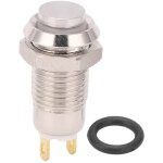 Interrupteur � bouton - poussoir m�tallique 8 mm �tanche � verrouillage automatique, 3 v (sans voyant) ...