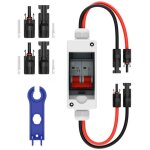 Interrupteur de d�connexion panneau solaire, disjoncteur 63a dc 1000v, pv avec bo�tier �tanche ip65