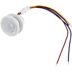 Interrupteur � d�tecteur de mouvement infrarouge automatique � led mr hw08f, 1 - 40 w, 45 x 40 mm