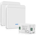 Interrupteur d'�clairage radio 10a 230v kit interrupteur sans fil sans pile 200 - 2000w interrupteur ...
