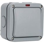 Interrupteur ext�rieur �tanche - interrupteur de commande - voyant lumineux - 20a - ip65 adapt� pour ...