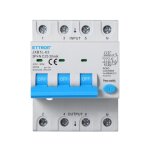 Interrupteur magntothermique diffrentiel life - saving pour rail din 4 modules 3p + n 25a c25 380v ...