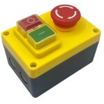 Interrupteur marche / arr�t monophas� 220 v, interrupteur de s�curit� avec gros bouton d'arr�t d'urgence ...