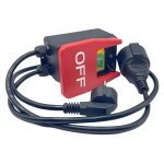 Interrupteur à palette pour scie à table, interrupteur marche / arrêt monophasé 220v, 230 v, arrêt d'urgence, ... Interrupteur à palette pour scie à table, interrupteur marche / arrêt monophasé 220v, 230 v, arrêt d'urgence, ...
