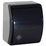 Interrupteur permutateur �tanche gris anthracite ip44 koala