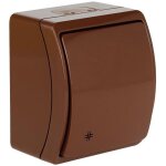 Interrupteur permutateur �tanche marron ip44 koala