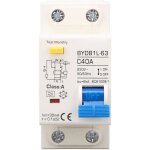 Interrupteur de protection contre les fuites de type a, 40a, 30ma, unipolaire, n, disjoncteur miniature ...