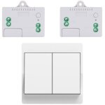 Eu interrupteur sans fil sans piles kit interrupteur sans fil autoalimente va et vient sans fil sans ...