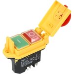 Interrupteur de s�curit�, interrupteur � bouton - poussoir rouge ck21d / 250 v, interrupteur d'urgence ...