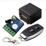 Interrupteur t�l�commande sans fil 433mhz momentan� autobloquant relais temporis� 12v