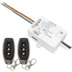 Interrupteur t�l�commande de volet roulant r�cepteur relais ac 230v 220v 3a avec 2 �metteurs compatible ...