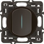 Interrupteur t�moin c�liane 10ax - enjoliveur noir, support et voyant - legrand