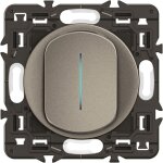 Interrupteur t�moin c�liane 10ax - enjoliveur titanium, support et voyant - legrand