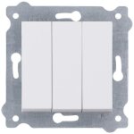 Interrupteur triple blanc bornes � vis 213 / 01e exen