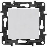 Interrupteur unipolaire 10ax - blanc, niloe step