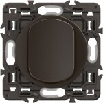 Interrupteur ou va - et - vient c�liane - noir + support, � �quiper d'une plaque - legrand