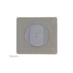 Interrupteur ou va - et - vient � voyant t�moin c�liane complet ivoire griffes: avec griffes