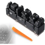 Interrupteur de vitre �lectrique principal c�t� conducteur avant gauche avec r�troviseurs rabattables, ...