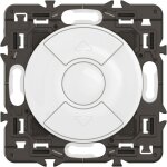 Interrupteur volets roulants cliane - blanc + support,  quiper d'une plaque - legrand