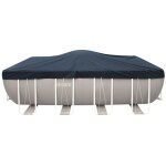 Bche hiver intex piscine rectangulaire - 5, 49m x 2, 74m - protection contre les dbris