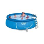 Kit piscine hors sol autoportante intex easy set? - 457 x 122 cm - ronde (pompe, bche, tapis de sol, ...