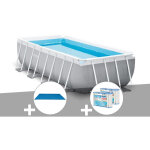 Intex - kit piscine tubulaire prism frame rectangulaire 4, 00 x 2, 00 x 1, 00 m + b�che � bulles + 6 ...
