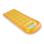 Matelas gonflable intex transparent à poches - 188 x 71 cm - orange Matelas gonflable intex transparent à poches - 188 x 71 cm - orange