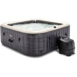 Spa gonflable purespa ardoise carr bulles 6 places - intex