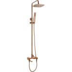 Cuivre colonne robinet douche pluie mitigeur mural douchette glamour