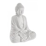 4x d�coration bouddha assis blanc 33, 5x25x42