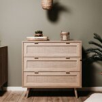 Iperbriko - commode effet osier 80x40x80 cm Iperbriko - commode effet osier 80x40x80 cm