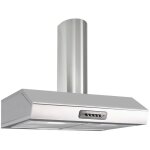 Iperbriko - hotte en inox 90x48x15 cm avec conduit