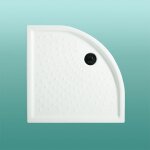 Iperbriko - receveur de douche semi - circulaire 80x80 blanc