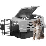 Iris ohyama, caisse de transport pour chat pour voiture, gris, upc - 490, 48�30. 5�25cm,