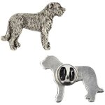 Irish wolfhound i - broche chien dans un coffret cadeau, �pingle �l�gante, �pinglette par art - dog