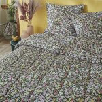 Altobuy - isia - couette imprime floral 260 x 240 cm + 2 taies d'oreiller 60x60 cm