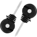 Shining house - isolateur de clôture électrique 100pcs, isolateur à anneau à vis courte, accessoire de ... Shining house - isolateur de clôture électrique 100pcs, isolateur à anneau à vis courte, accessoire de ...