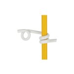 Isolateur queue de cochon pour piquet 12mm, 50 pcs