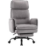 Iwmh chaise de bureau, fauteuil de bureau en tissu avec appui - tte et repose - pieds, siege ergonomique ...