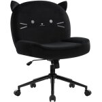 Iwmh chaise de bureau sans accoudoir avec roulettes, chaise d'ordinateur ergonomique  jambes croises, ...