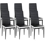 Lot de 6 chaise cuisine, chaise de salle  manger, dossier haut de la cuisine, chaise de salle  manger ...