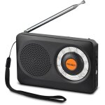 J - 115 radio portable, am / fm mini radio de poche, aa petite radio a pile uniquement transistor radio ...