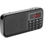 J - 725 radio portable rechargeable, poste radio fm avec batterie rechargeable 3000mah, petite radio ...