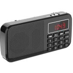 J - 725 radio portable rechargeable, poste radio fm avec batterie rechargeable 3000mah, petite radio ...