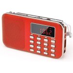 J - 908 poste radio portable am / fm, petite radio portable rechargeable avec batterie rechargeable de ...