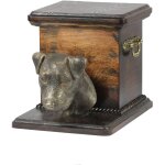 Jack russell terrier - urne pour cendres de chien avec statuette, urne lgante pour chien, urne unique ...